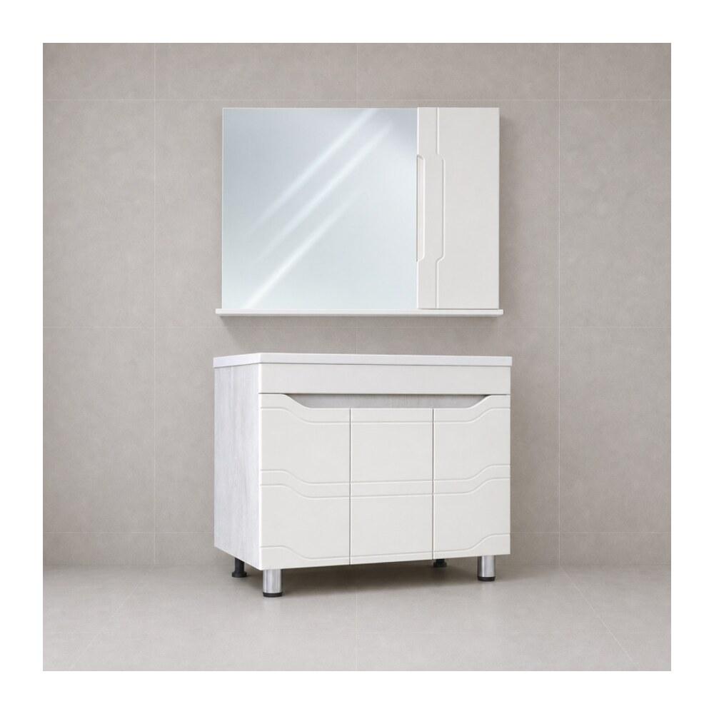 Зеркало 90 "Флоренс NEW 90" монте белый, 1 дверь — VERITA, купить в Казахстане